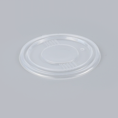 Bento Tek Round Clear Plastic Lid - Fits 23 oz To Go Box - 6" x 6" - 50 count box