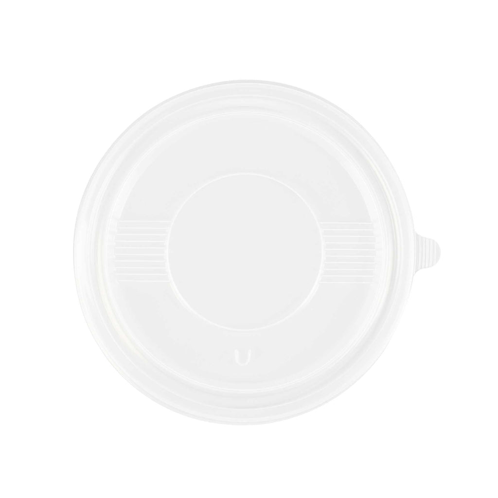 Bento Tek Round Clear Plastic Lid - Fits 23 oz To Go Box - 6" x 6" - 50 count box