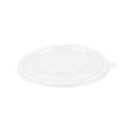 Bento Tek Round Clear Plastic Lid - Fits 42 and 58 oz To Go Box - 7 1/4" x 7 1/4" - 200 count box