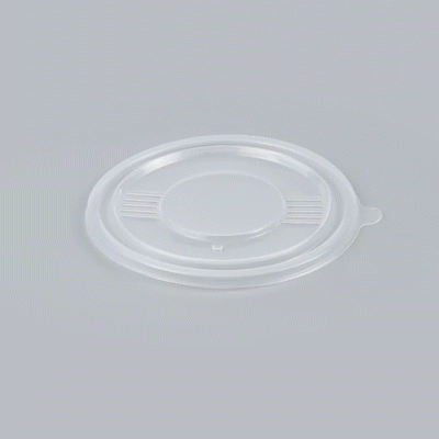 Bento Tek Round Clear Plastic Lid - Fits 42 and 58 oz To Go Box - 7 1/4" x 7 1/4" - 200 count box