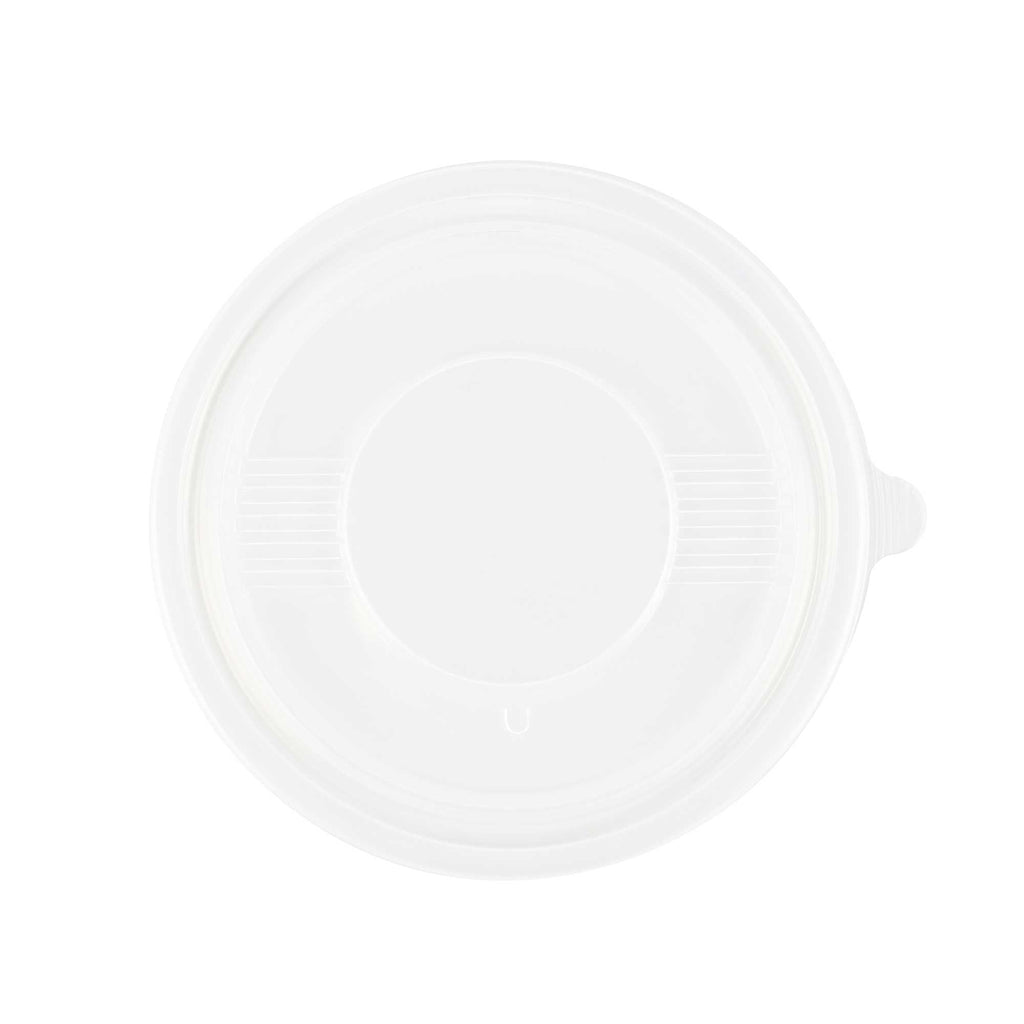 Bento Tek Round Clear Plastic Lid - Fits 42 and 58 oz To Go Box - 7 1/4" x 7 1/4" - 200 count box