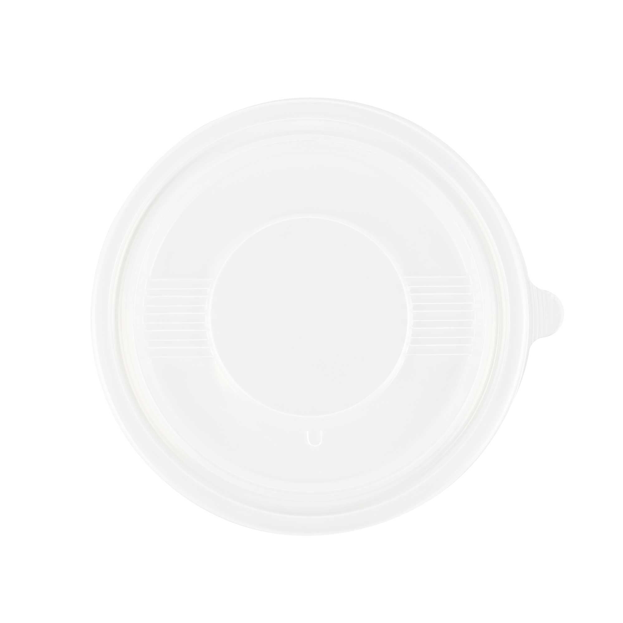 Bento Tek Round Clear Plastic Lid - Fits 42 and 58 oz To Go Box - 7 1/4" x 7 1/4" - 200 count box
