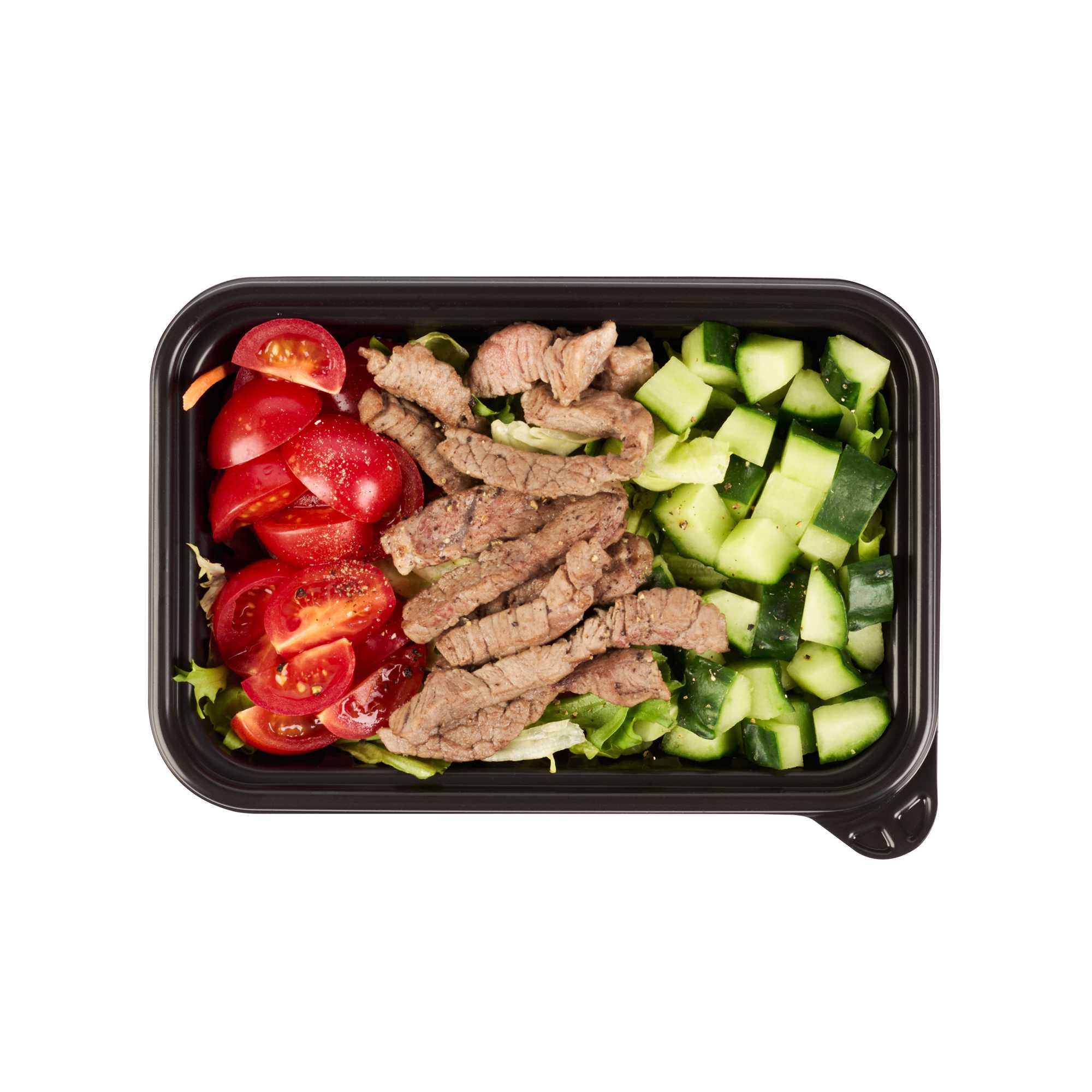 Bento Tek 22 oz Rectangle Red Plastic To Go Box - Microwave-Safe - 7 1/4" x 4 3/4" x 2" - 50 count box