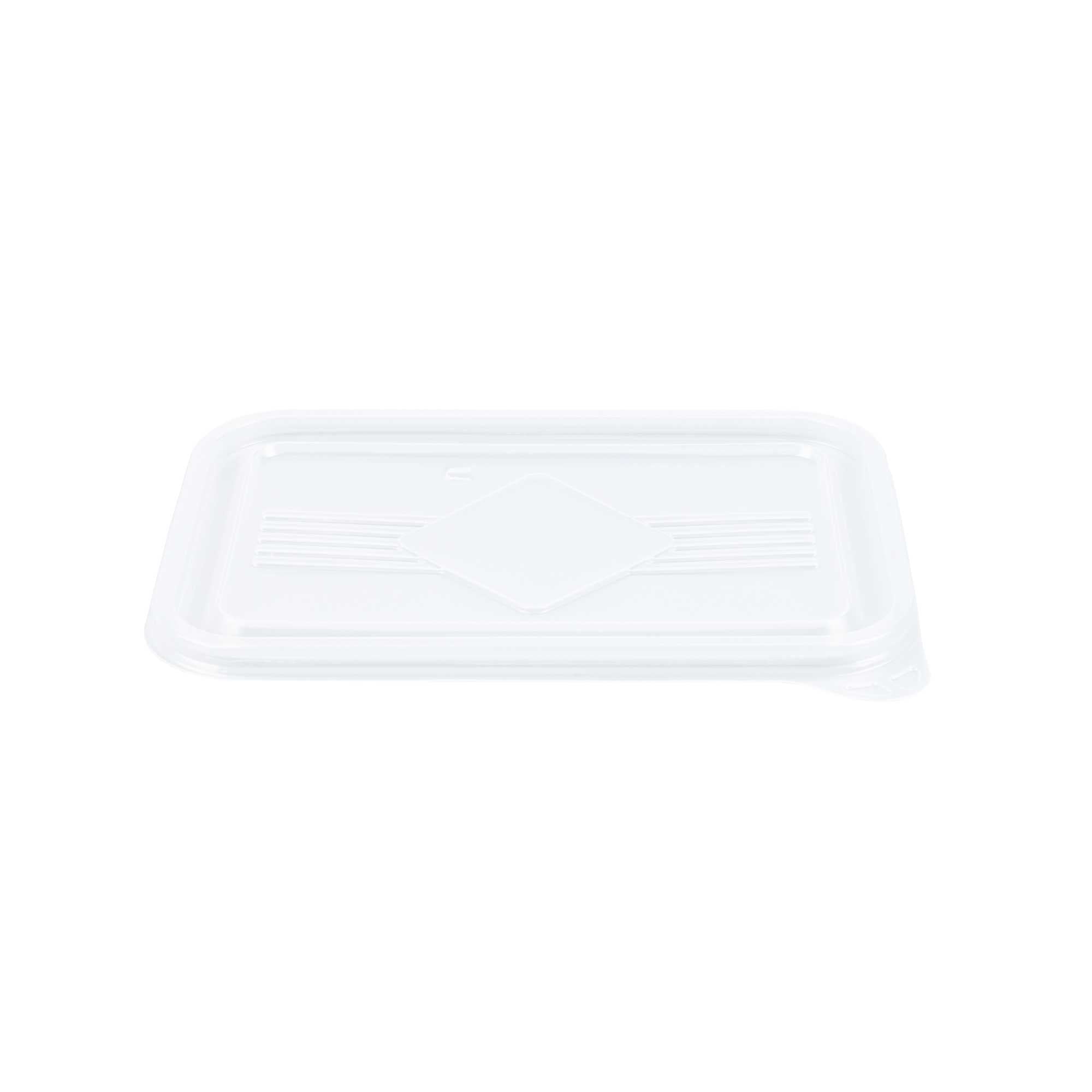Bento Tek Rectangle Clear Plastic Lid - Fits 16, 22, 30 oz To Go Box - 7 1/4" x 4 3/4" - 200 count box