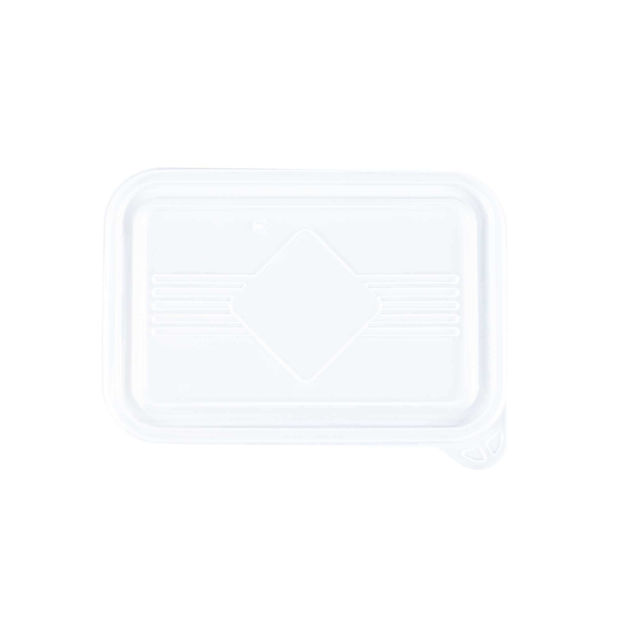 Bento Tek Rectangle Clear Plastic Lid - Fits 16, 22, 30 oz To Go Box - 7 1/4" x 4 3/4" - 200 count box
