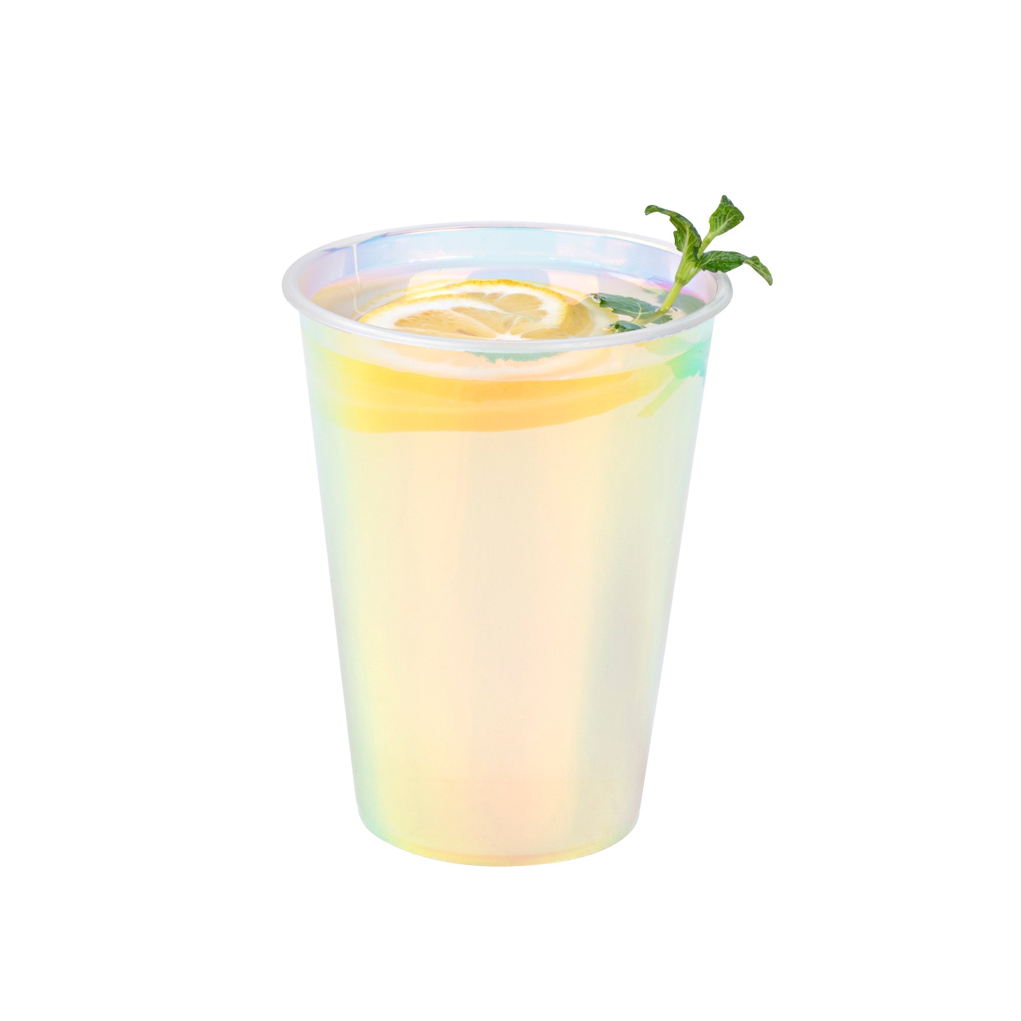Bev Tek 12 oz Iridescent Plastic Hot / Cold Drinking Cup - 25 count box