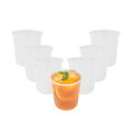 Bev Tek 13 oz U-Shape Frosted Plastic Hot / Cold Drinking Cup - 25 count box