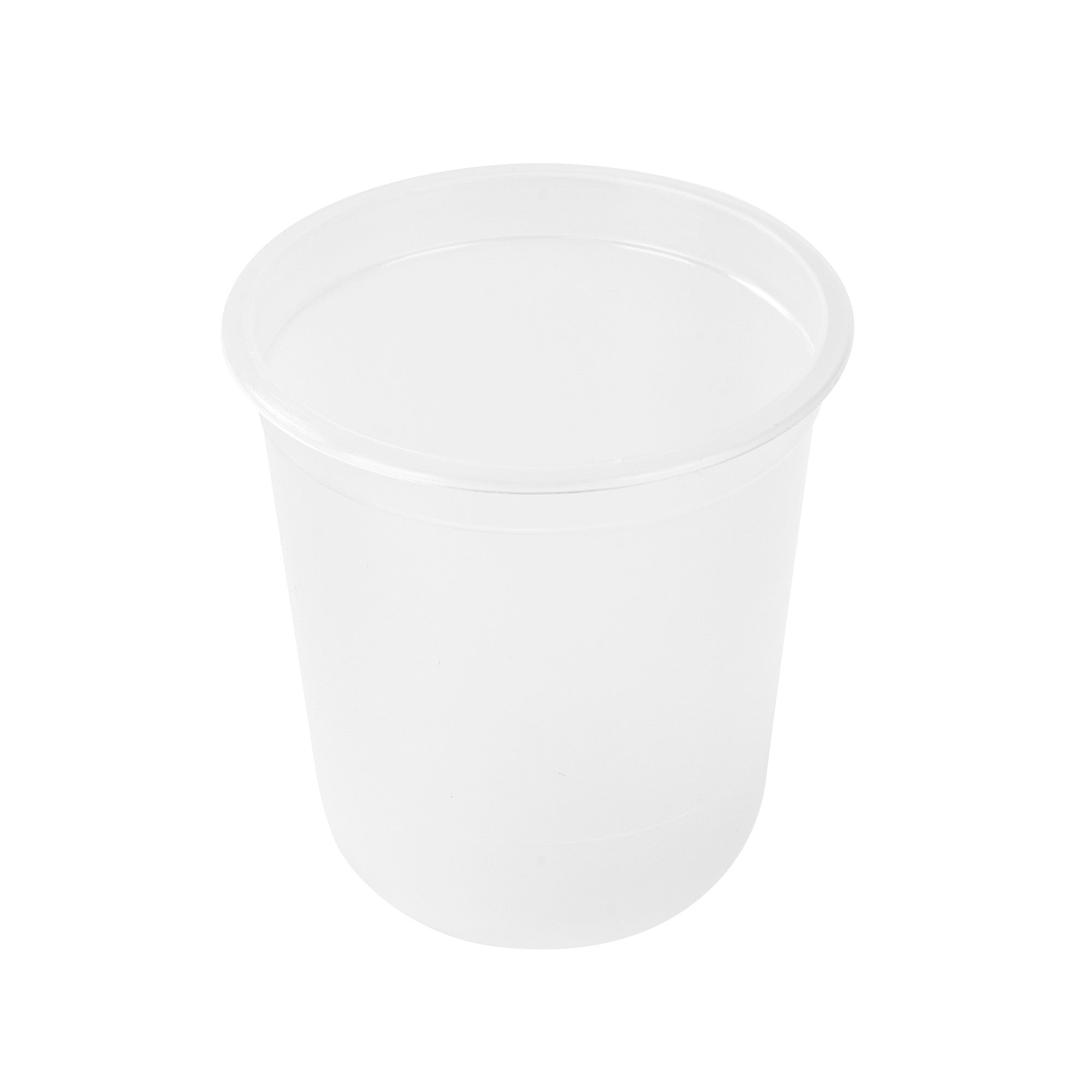 Bev Tek 13 oz U-Shape Frosted Plastic Hot / Cold Drinking Cup - 25 count box