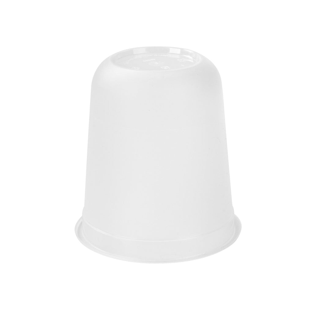 Bev Tek 13 oz U-Shape Frosted Plastic Hot / Cold Drinking Cup - 25 count box