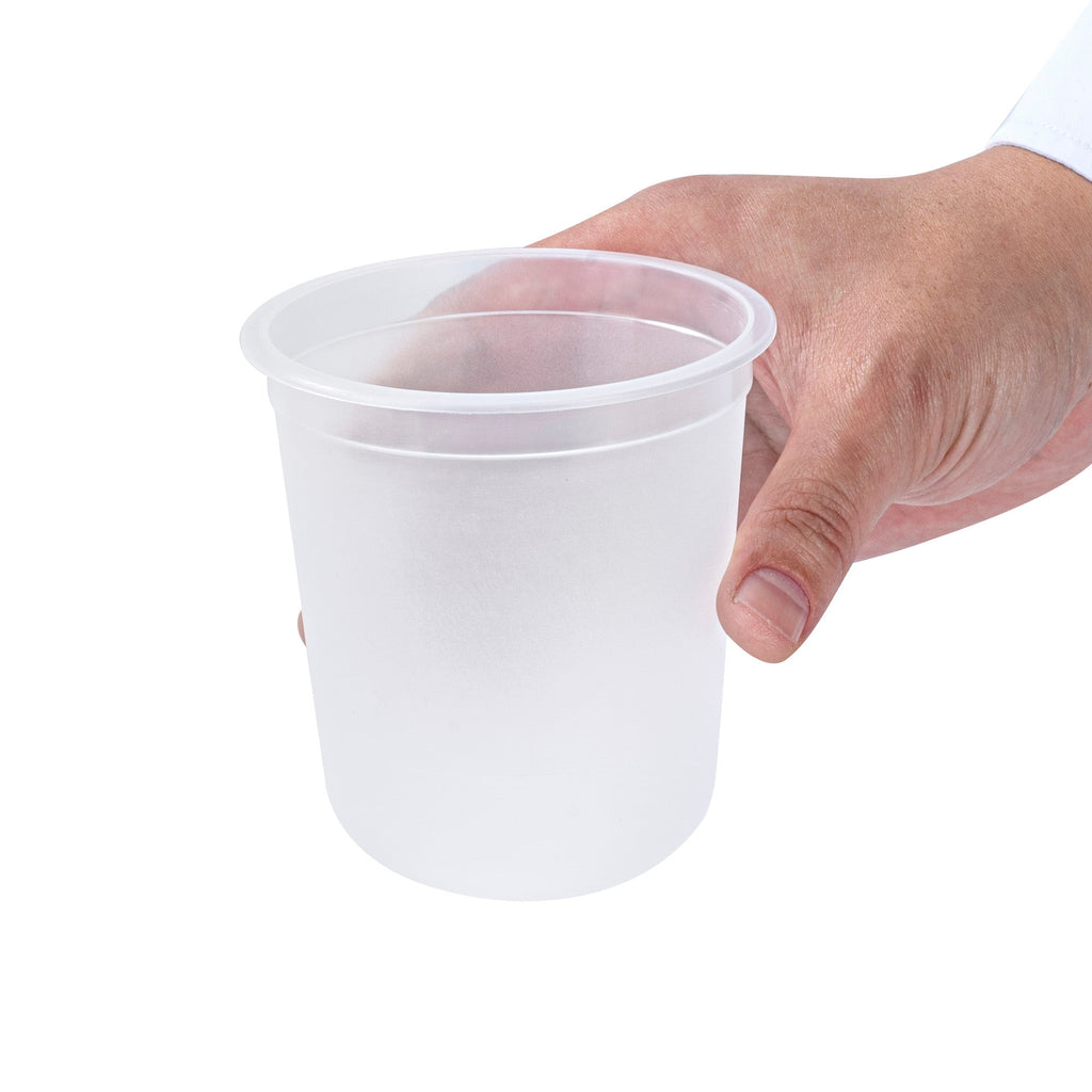 Bev Tek 13 oz U-Shape Frosted Plastic Hot / Cold Drinking Cup - 500 count box