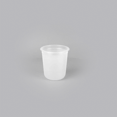 Bev Tek 13 oz U-Shape Frosted Plastic Hot / Cold Drinking Cup - 500 count box