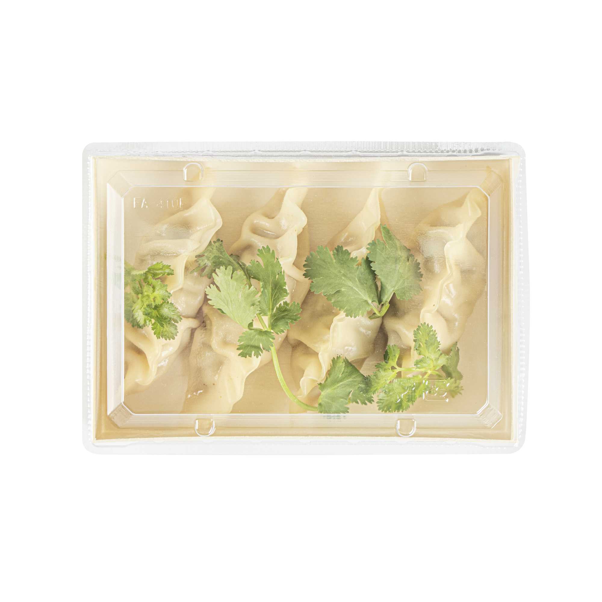 Taipei Rectangle Clear Plastic Lid - Fits 25 oz Bento Box - 10 count box