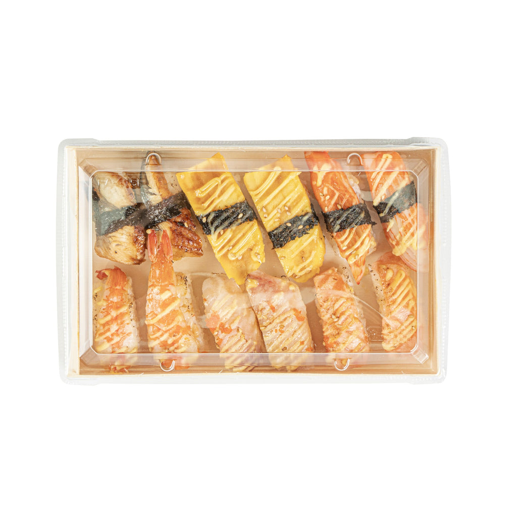 Taipei Rectangle Clear Plastic Lid - Fits 31 oz Bento Box - 100 count box