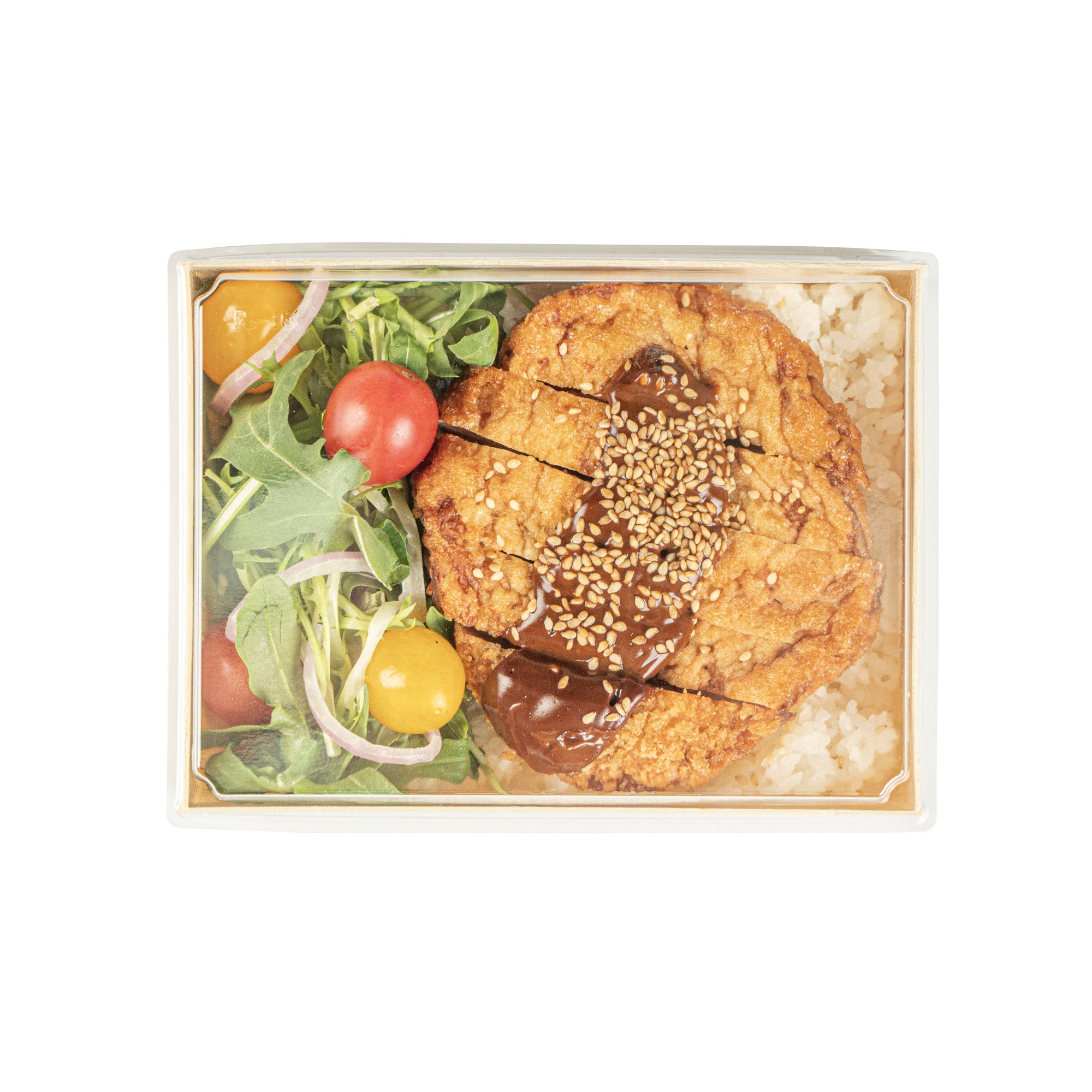 Taipei Rectangle Clear Plastic Lid - Fits 24 oz Bento Box - 100 count box