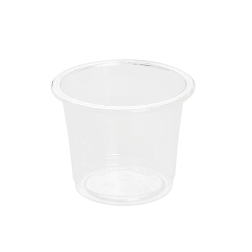 Basic Nature 1 oz Clear PLA Plastic Portion Cup - Compostable - 2000 count box