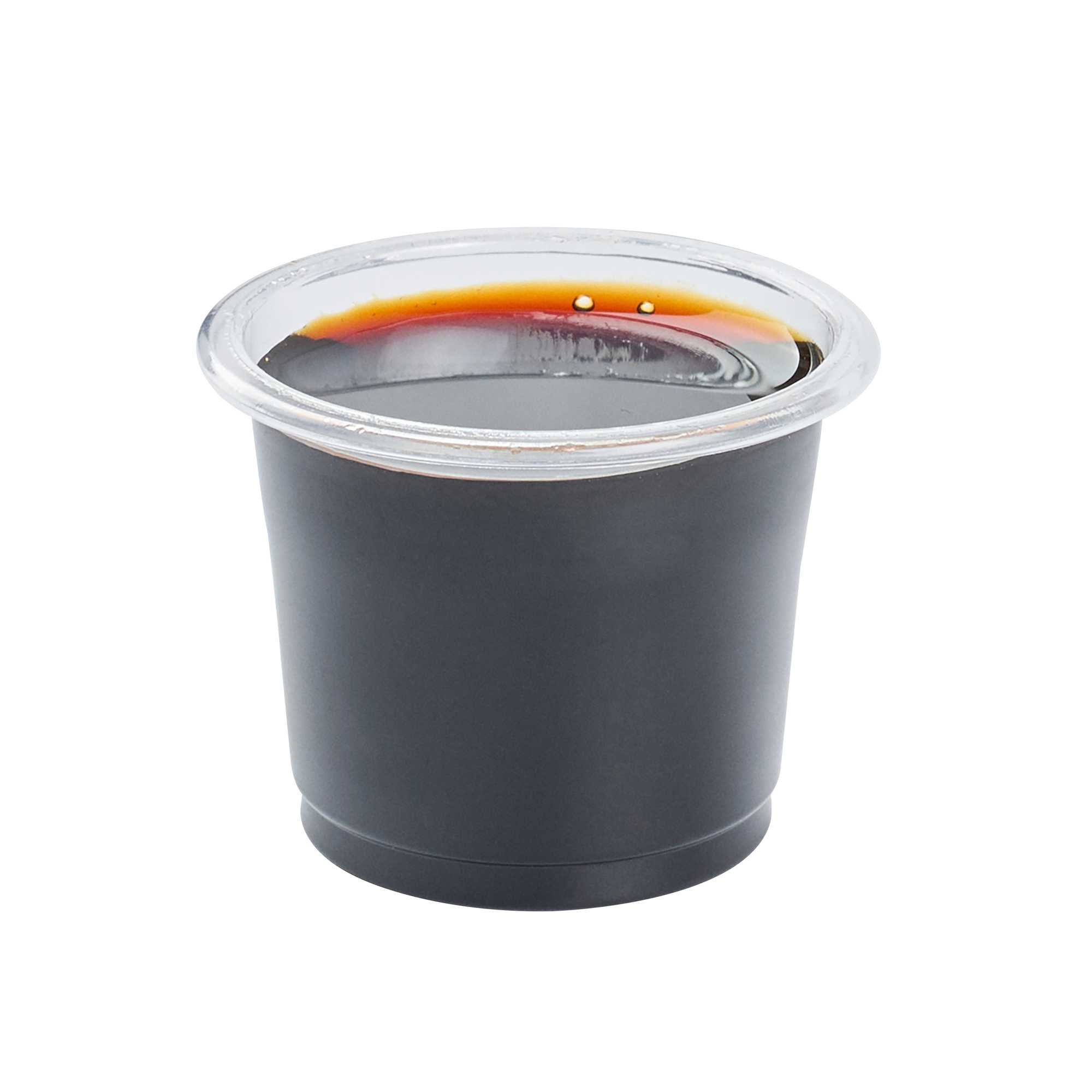 Basic Nature 1 oz Clear PLA Plastic Portion Cup - Compostable - 100 count box