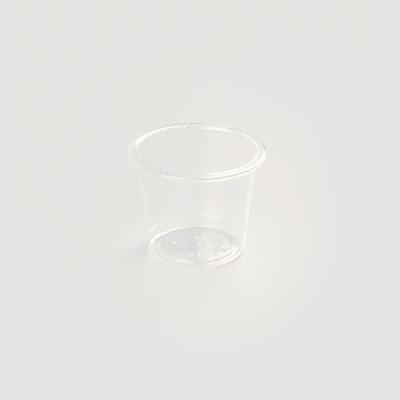 Basic Nature 1 oz Clear PLA Plastic Portion Cup - Compostable - 2000 count box