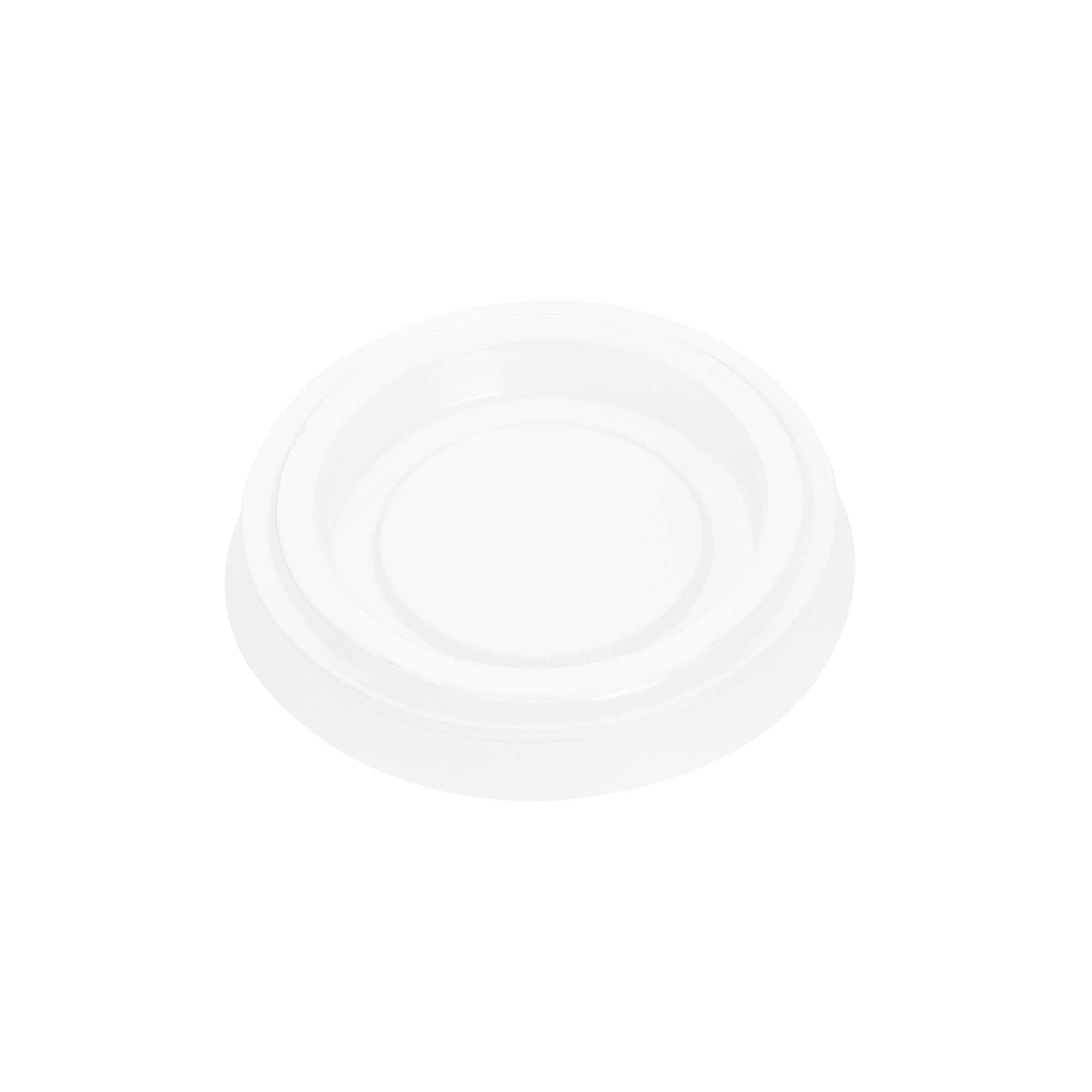 Basic Nature Clear PLA Plastic Lid - Fits 1 oz Portion Cup, Compostable - 100 count box