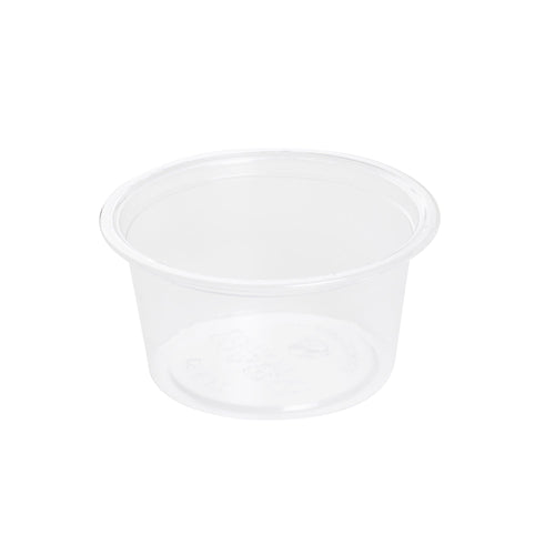 Basic Nature 1.5 oz Clear PLA Plastic Portion Cup - Compostable - 2000 count box