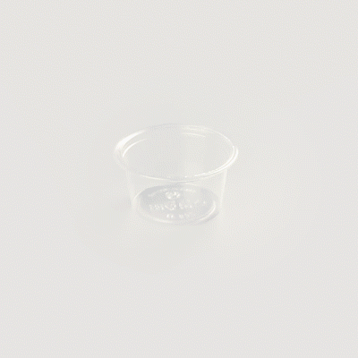 Basic Nature 1.5 oz Clear PLA Plastic Portion Cup - Compostable - 2000 count box