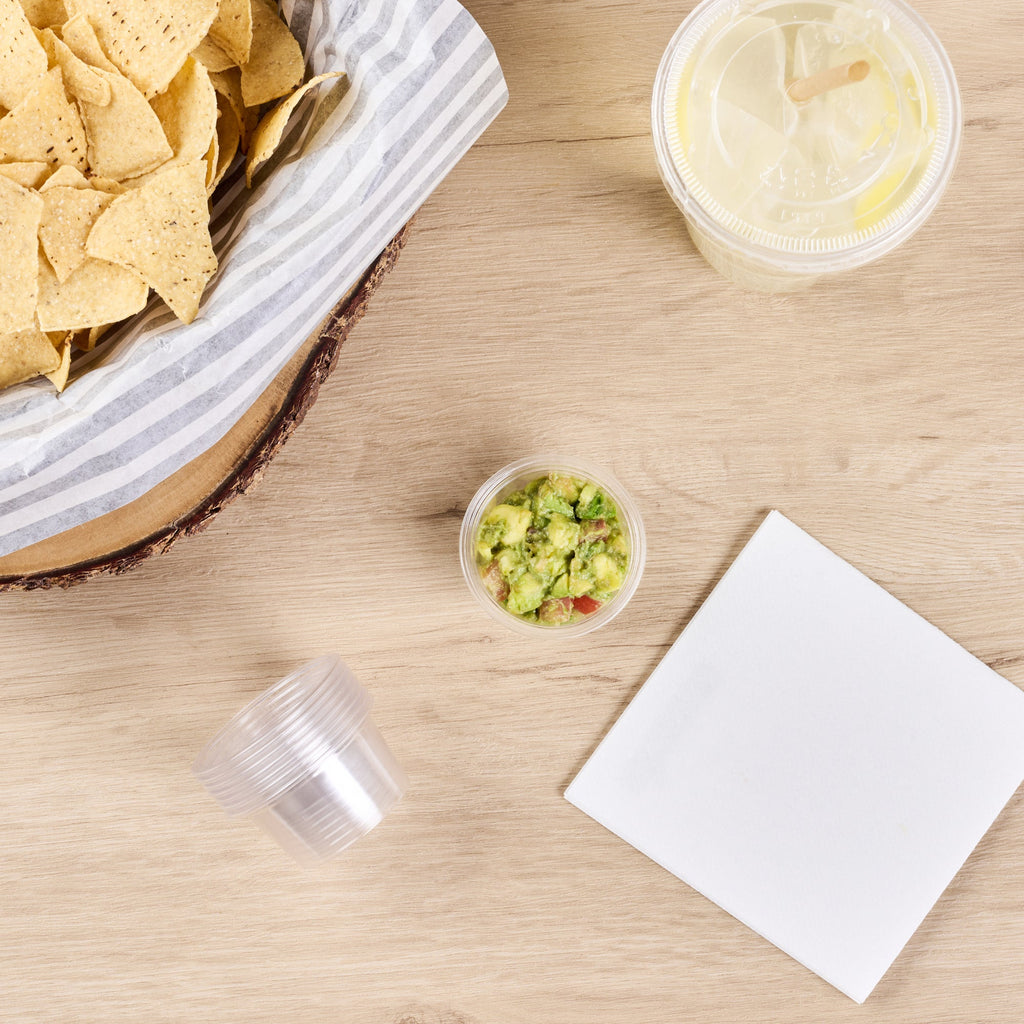 Basic Nature 1.5 oz Clear PLA Plastic Portion Cup - Compostable - 2000 count box