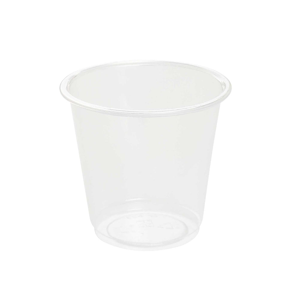 Basic Nature 3 oz Clear PLA Plastic Portion Cup - Compostable - 100 count box