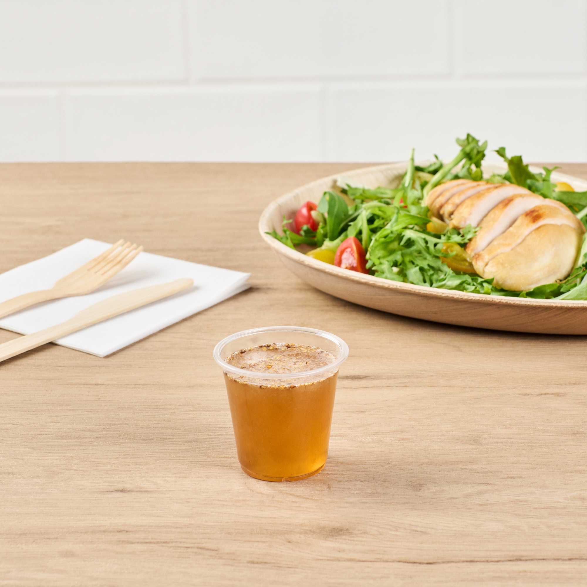 Basic Nature 3 oz Clear PLA Plastic Portion Cup - Compostable - 100 count box