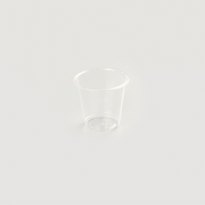 Basic Nature 3 oz Clear PLA Plastic Portion Cup - Compostable - 2000 count box