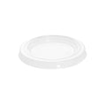 Basic Nature Clear PLA Plastic Lid - Fits 2 / 3 oz Portion Cup, Compostable - 100 count box