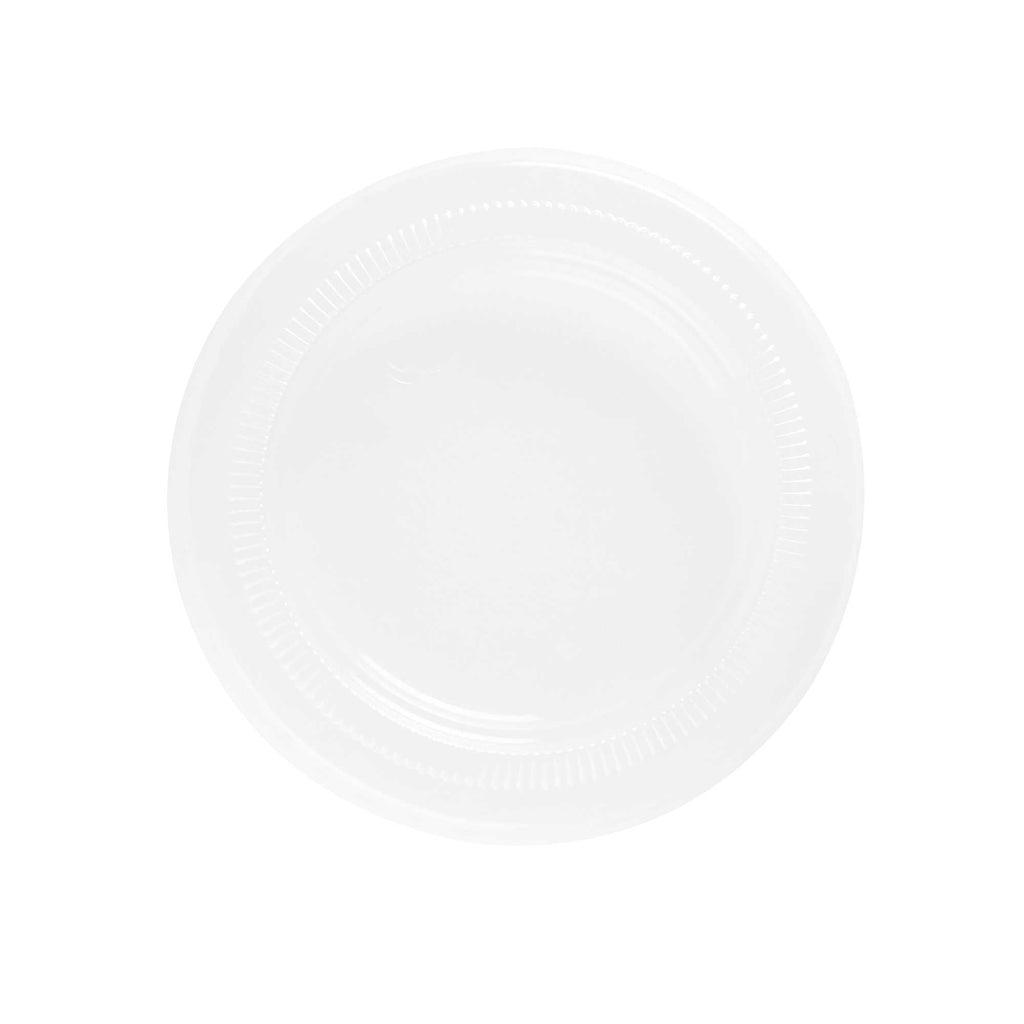 Basic Nature Clear PLA Plastic Lid - Fits 2 / 3 oz Portion Cup, Compostable - 100 count box
