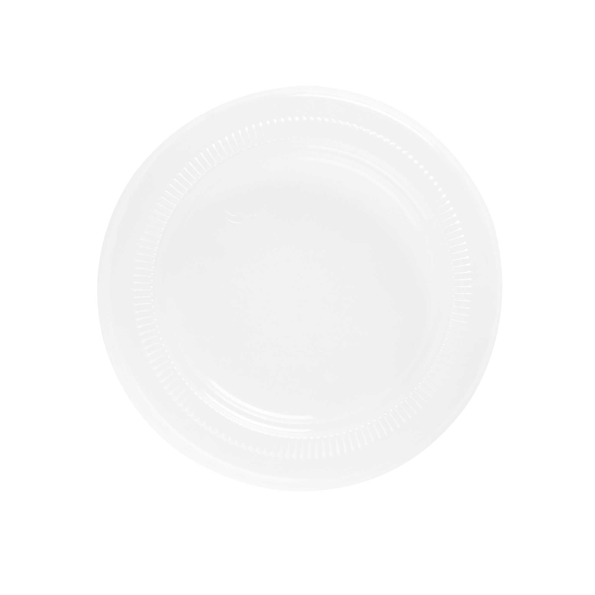 Basic Nature Clear PLA Plastic Lid - Fits 2 / 3 oz Portion Cup, Compostable - 100 count box
