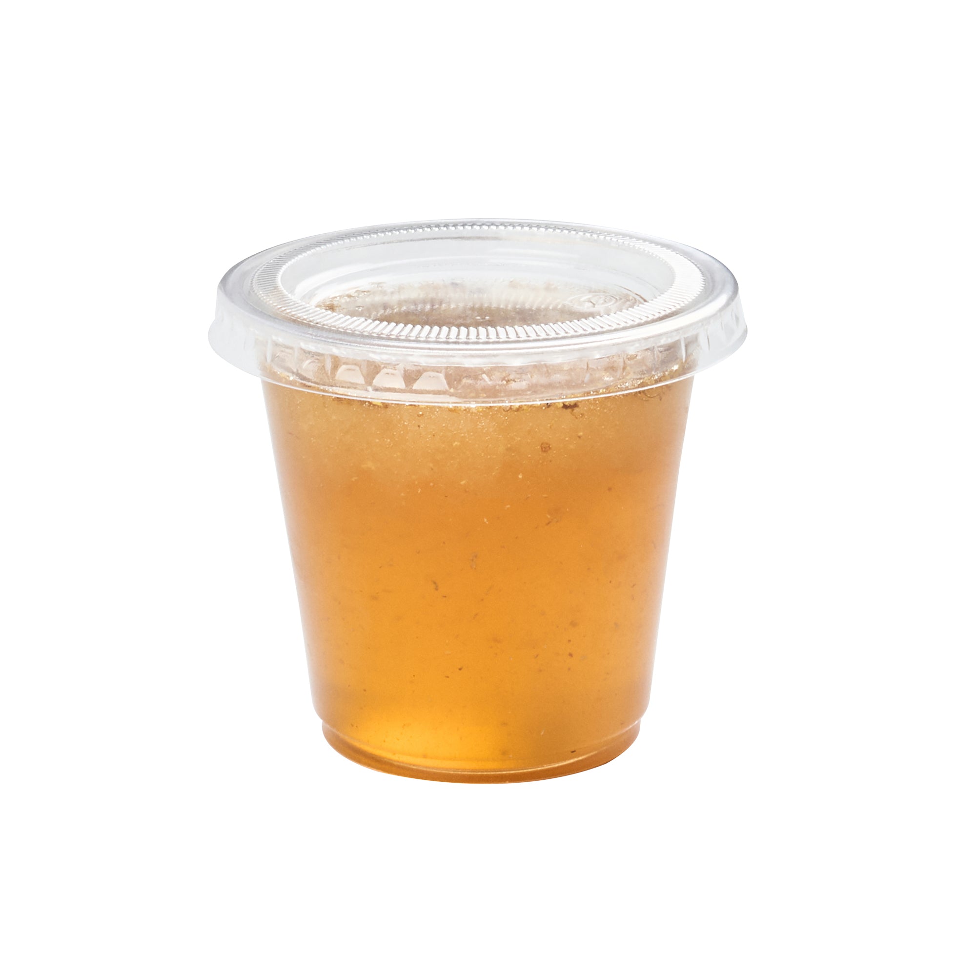 Basic Nature Clear PLA Plastic Lid - Fits 2 / 3 oz Portion Cup, Compostable - 2000 count box