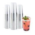 Chef 101 12 oz Clear Plastic Tumbler - with Silver Rim - 3" x 3" x 4 1/4" - 500 count box