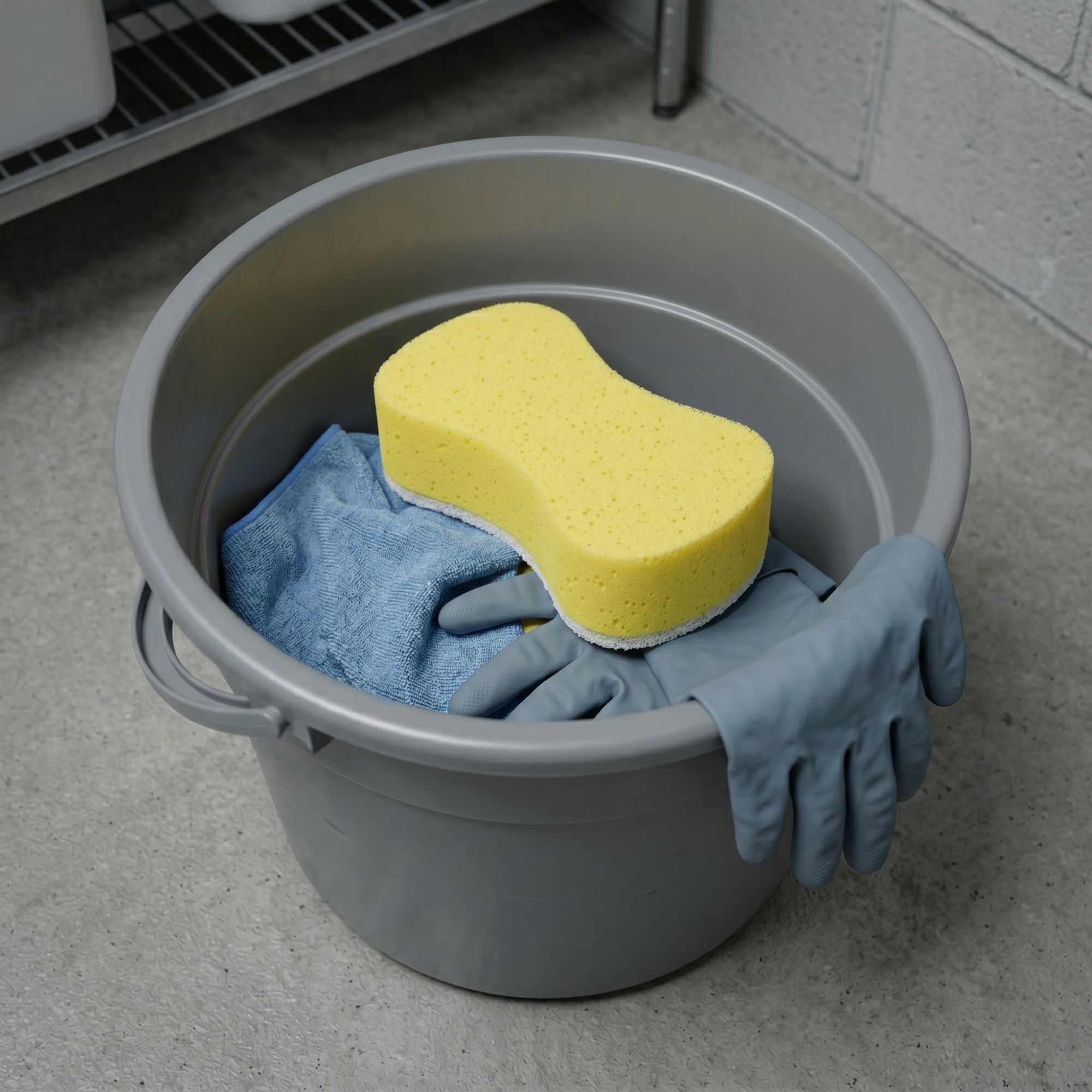 Clean Tek Professional Jumbo Yellow Sponge / White Light-Duty Scouring Pad Combo - 9 1/2" x 5" x 2 3/4" - 1 count box