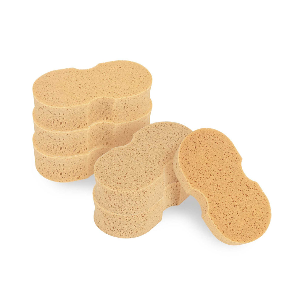 Clean Tek Professional Jumbo Beige Sponge - 8 3/4" x 4 1/4" x 2 1/4" - 1 count box