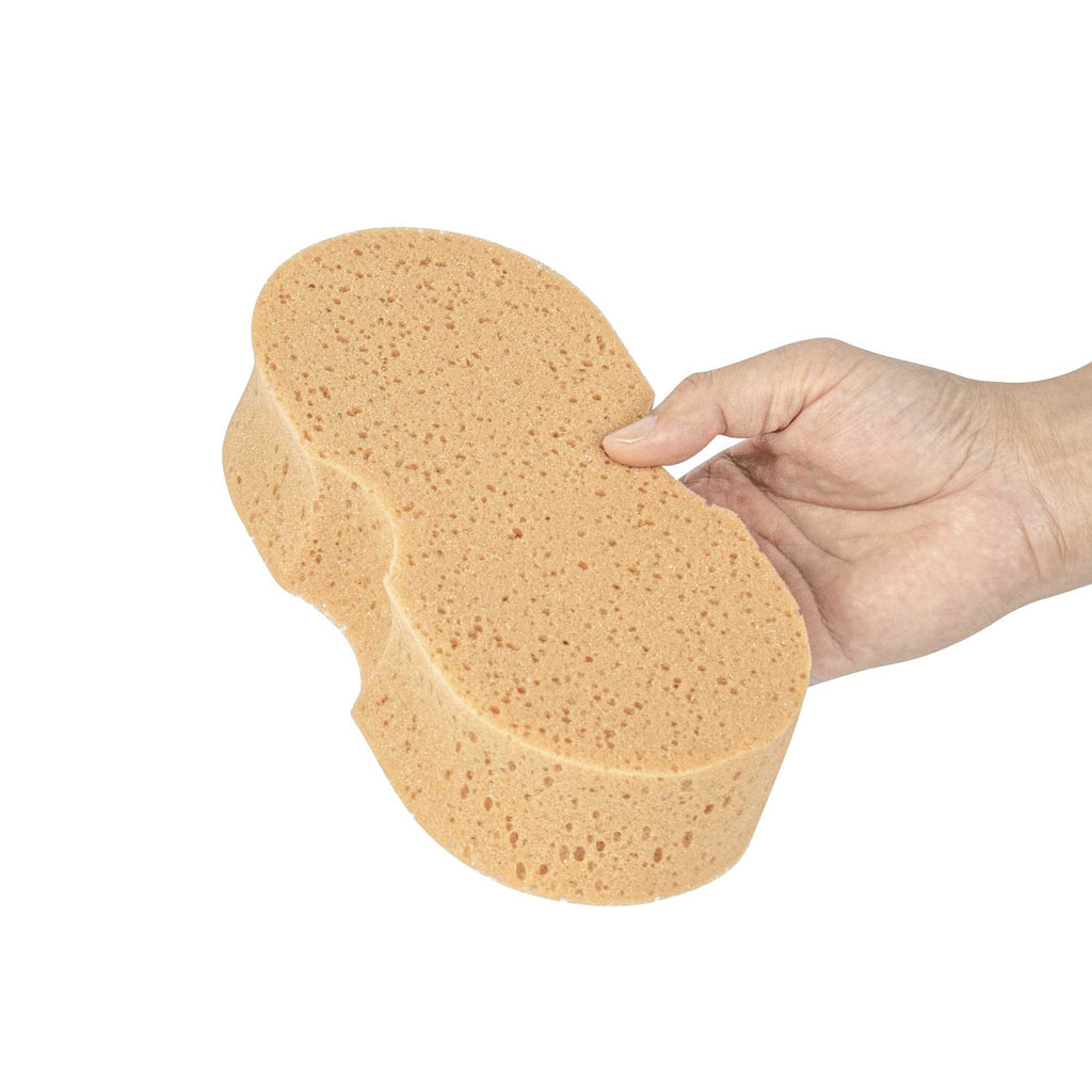 Clean Tek Professional Jumbo Beige Sponge - 8 3/4" x 4 1/4" x 2 1/4" - 1 count box