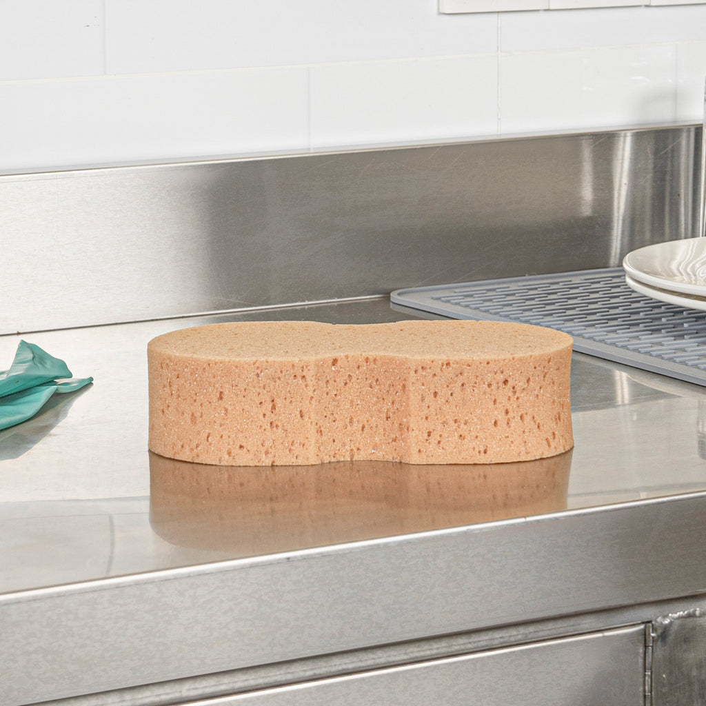 Clean Tek Professional Jumbo Beige Sponge - 8 3/4" x 4 1/4" x 2 1/4" - 100 count box