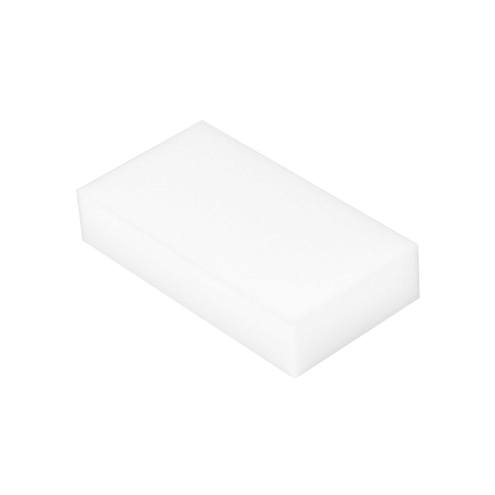 Clean Tek Professional White Eraser Sponge - 4 3/4" x 2 1/2" x 1" - 3 count box