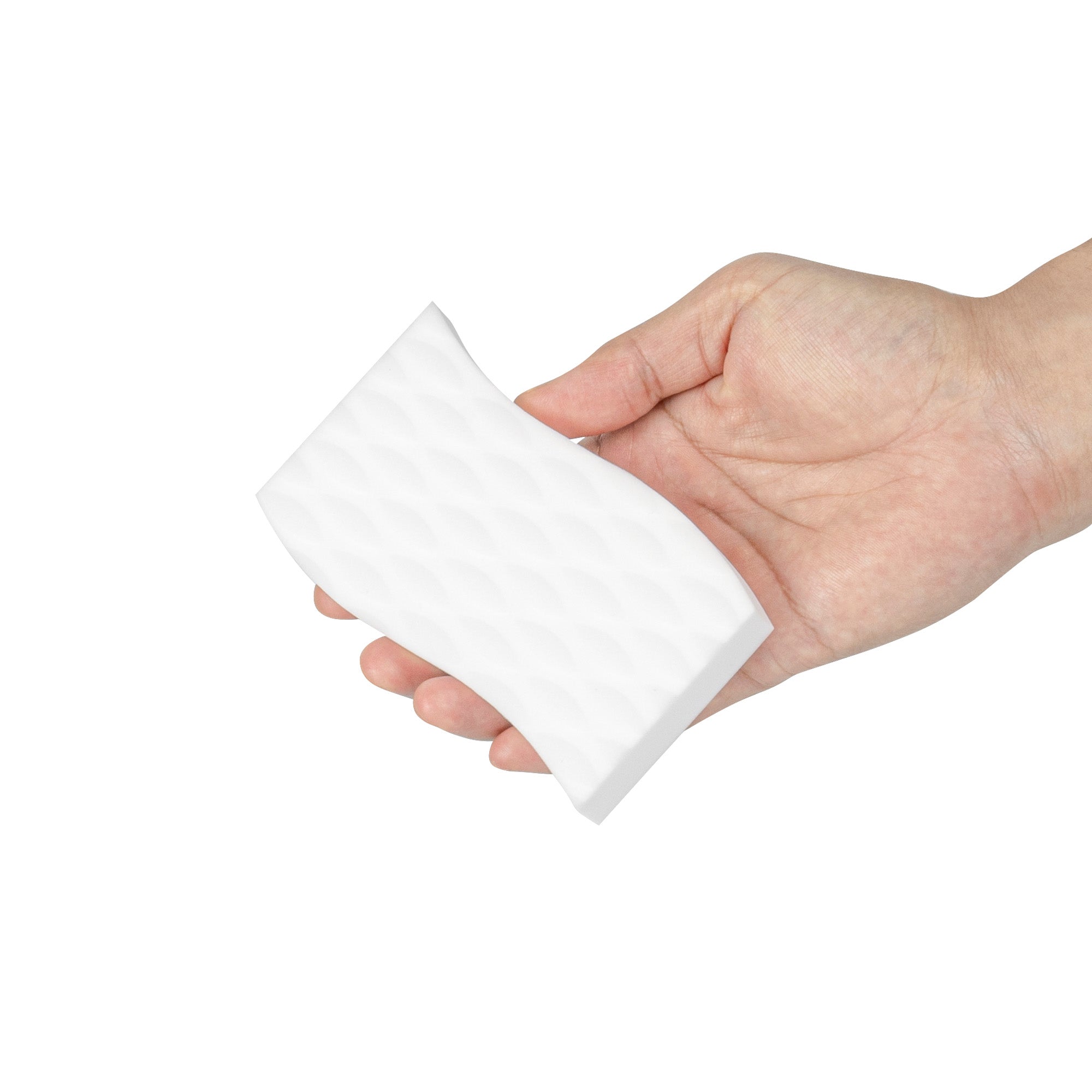 Clean Tek Professional Extra Power White Eraser Sponge - Textured - 4 1/2" x 2 1/2" x 3/4" - 60 count box