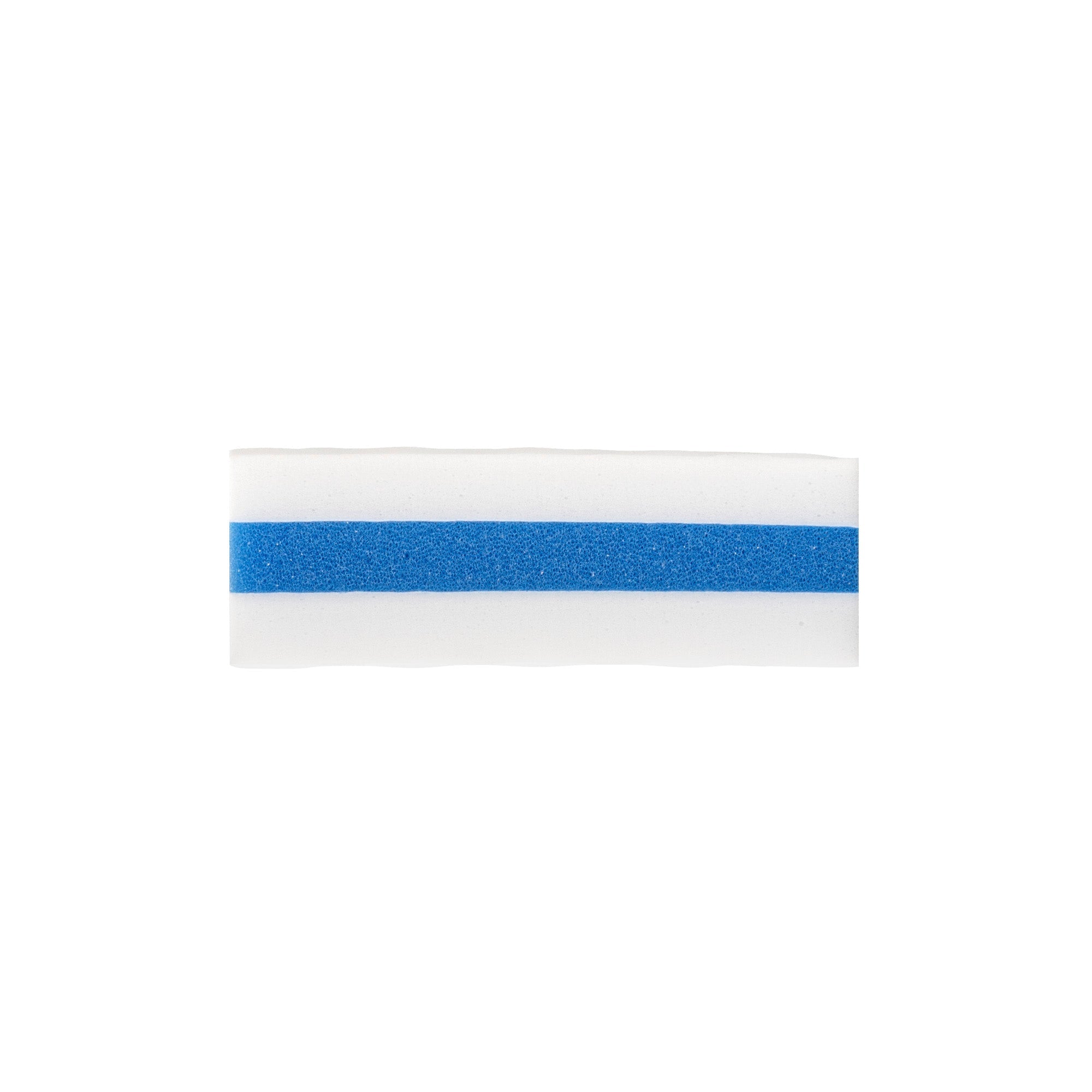 Clean Tek Professional White and Blue Triple Layer Melamine Eraser Sponge - 4 1/4" x 2 3/4" x 1 1/2" - 60 count box