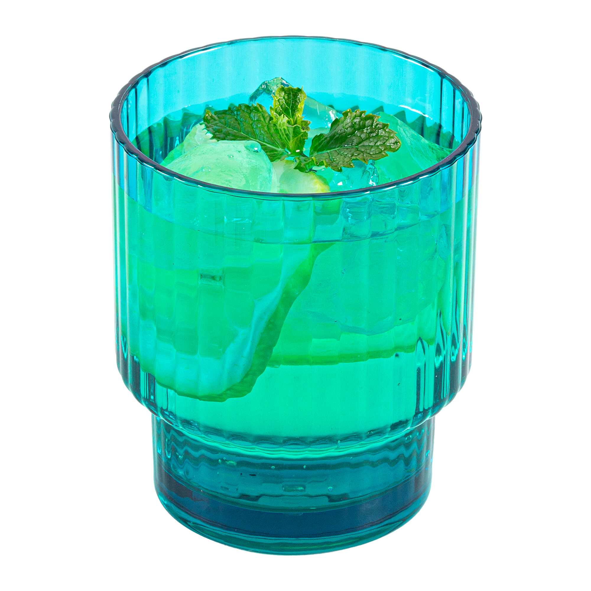 Bev Tek 11 oz Blue SAN Plastic Tumbler - Stackable - 6 count box