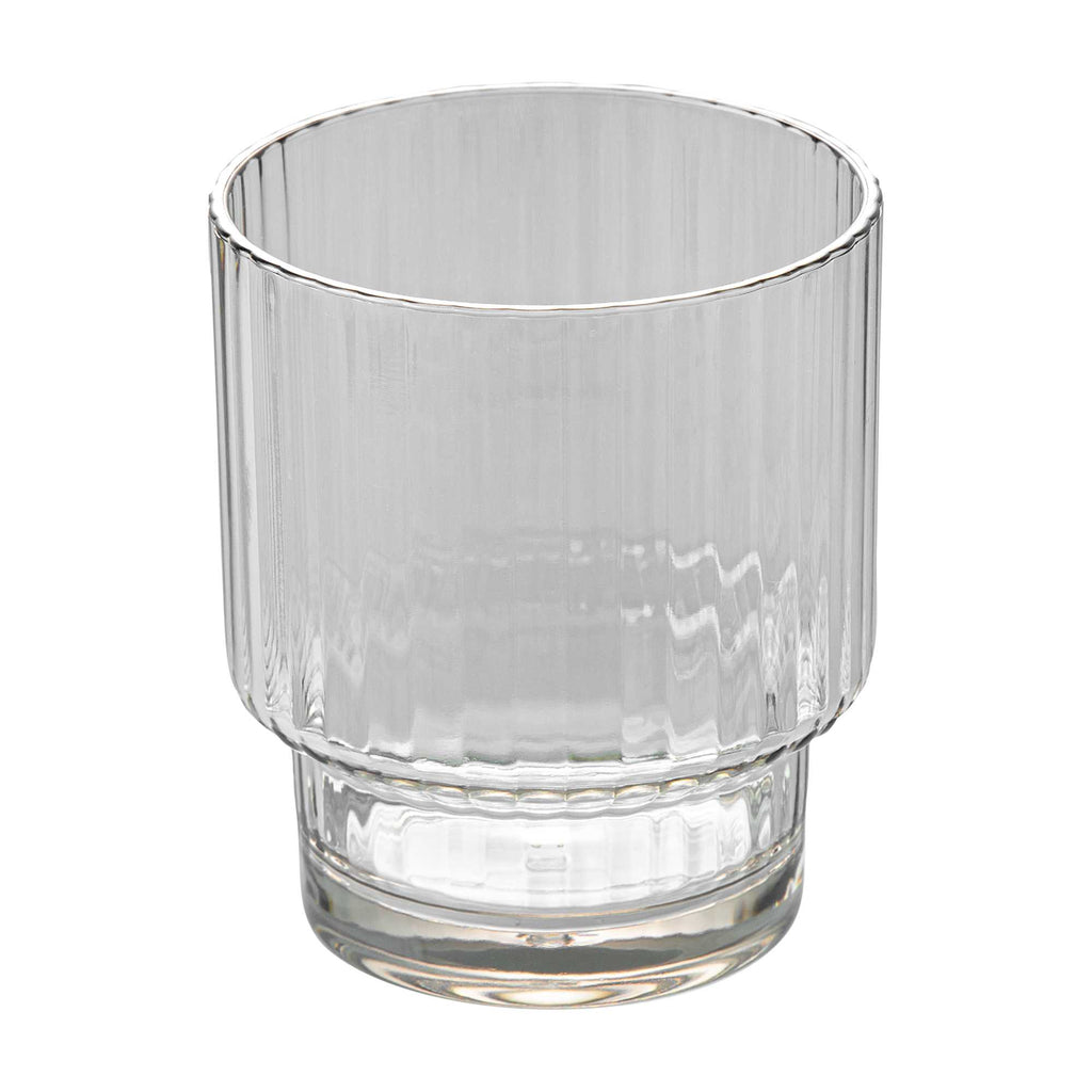 Bev Tek 11 oz Clear SAN Plastic Tumbler - Stackable - 6 count box
