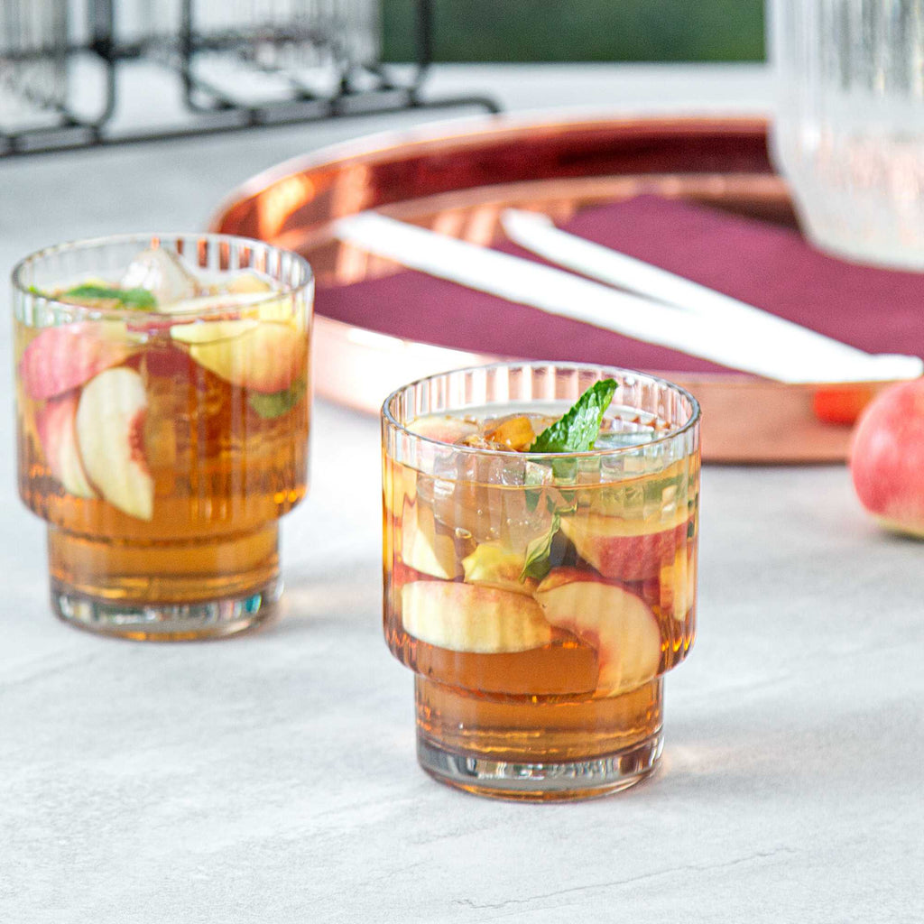 Bev Tek 11 oz Clear SAN Plastic Tumbler - Stackable - 6 count box