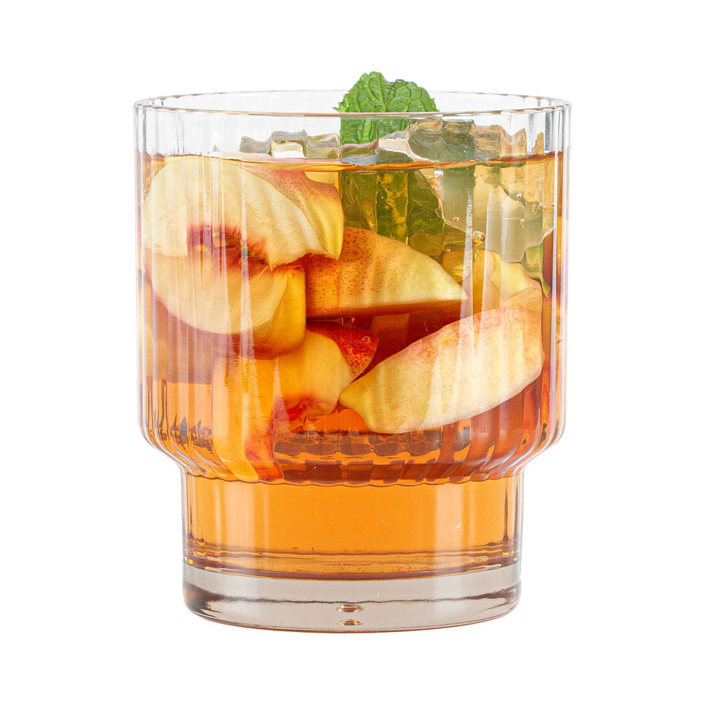 Bev Tek 11 oz Clear SAN Plastic Tumbler - Stackable - 48 count box