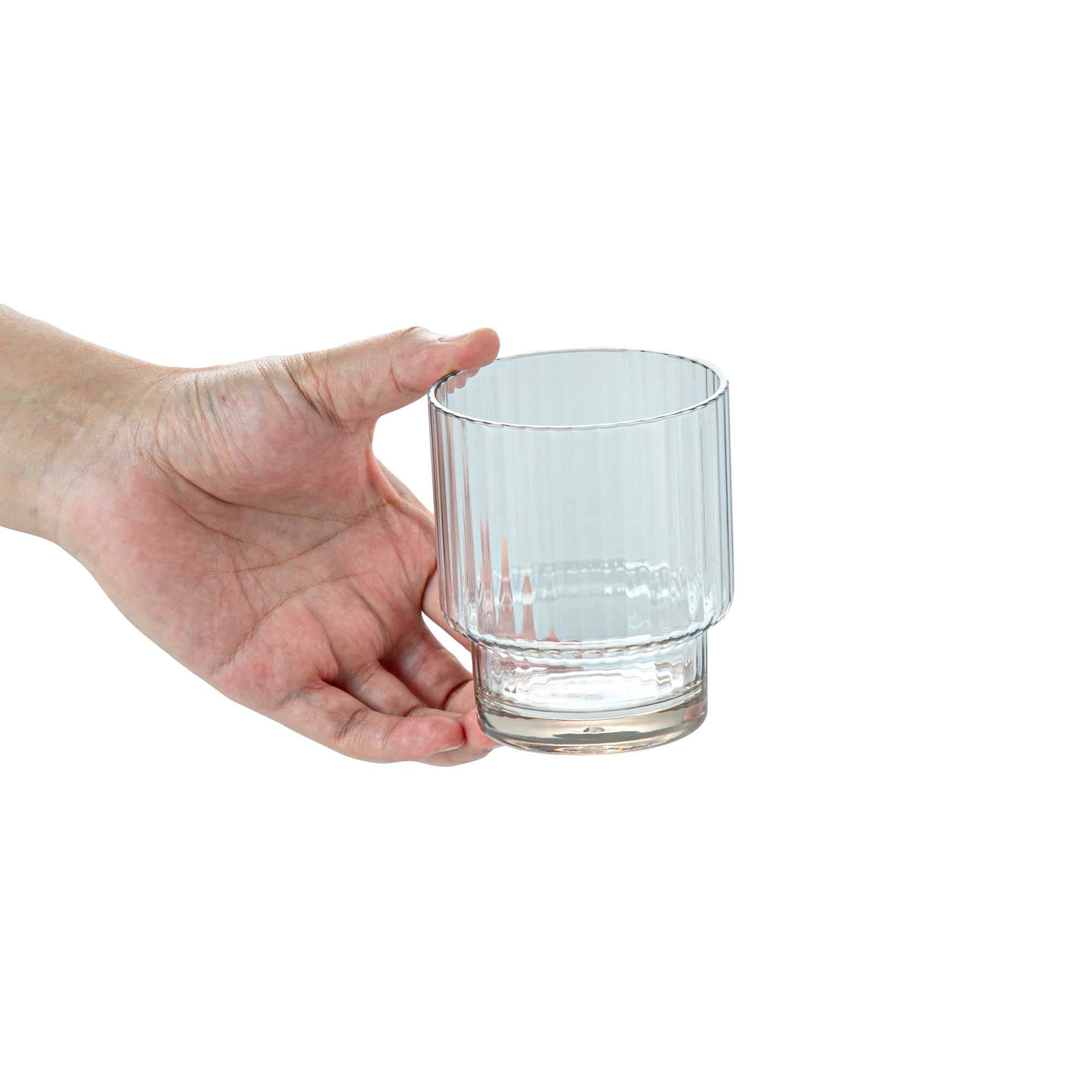 Bev Tek 11 oz Clear SAN Plastic Tumbler - Stackable - 48 count box
