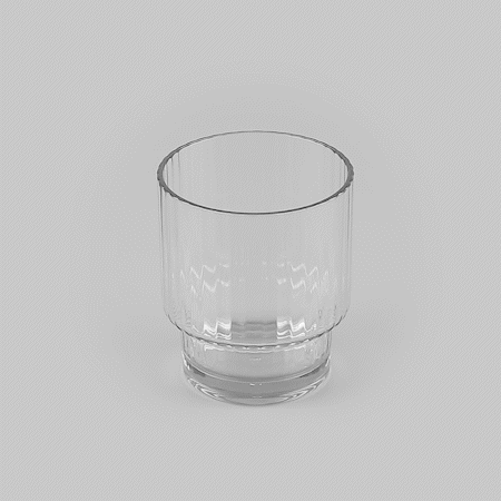 Bev Tek 11 oz Clear SAN Plastic Tumbler - Stackable - 48 count box