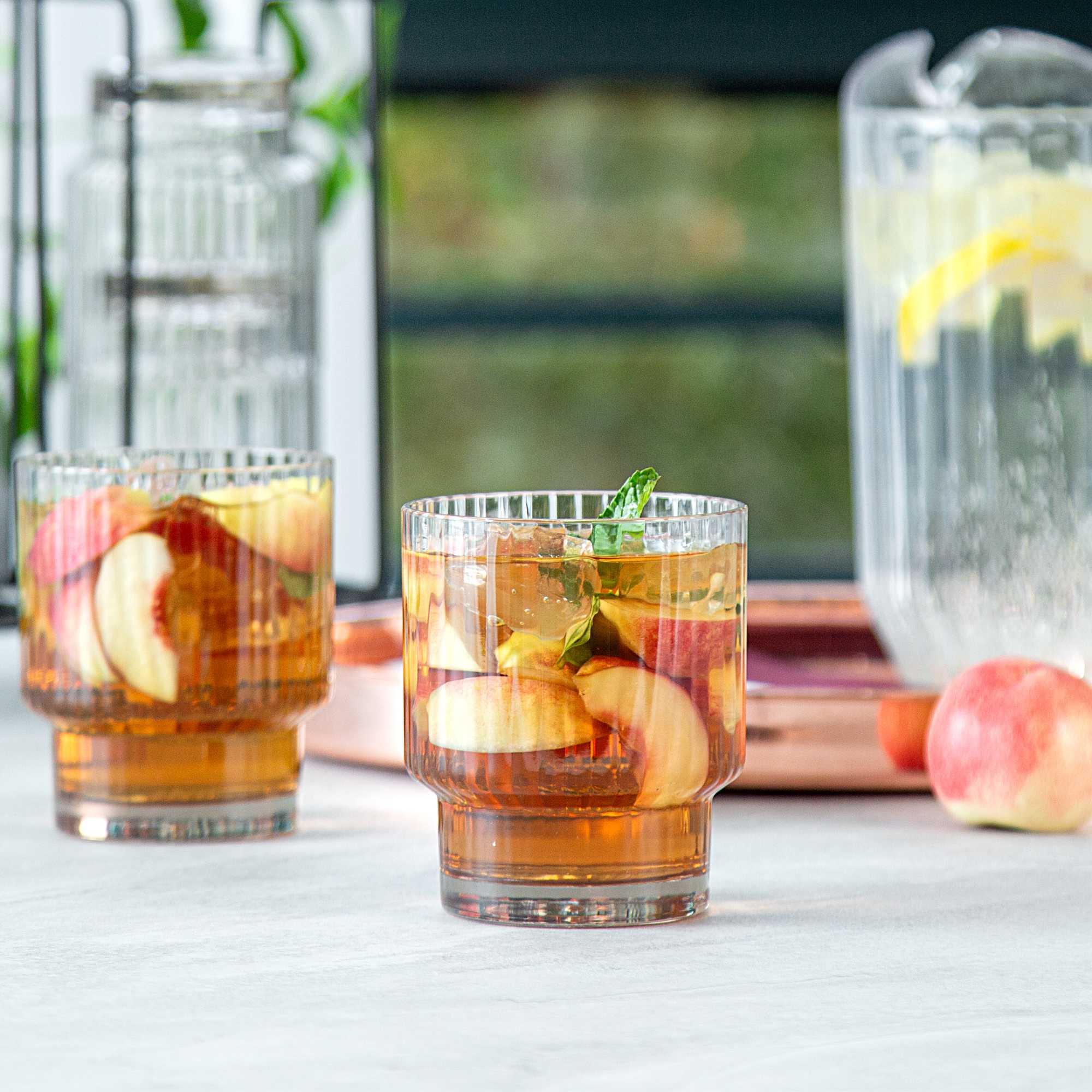 Bev Tek 11 oz Clear SAN Plastic Tumbler - Stackable - 48 count box