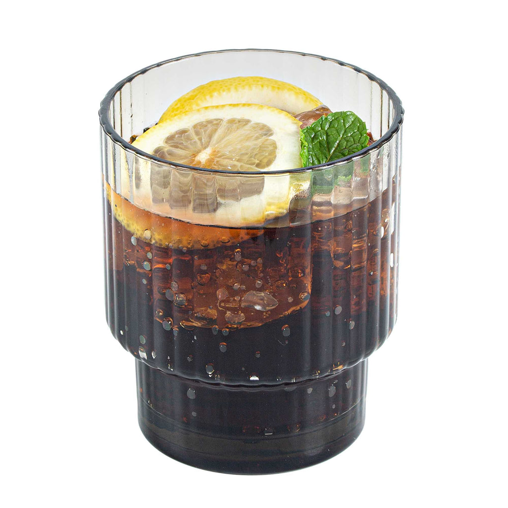 Bev Tek 11 oz Gray SAN Plastic Tumbler - Stackable - 48 count box
