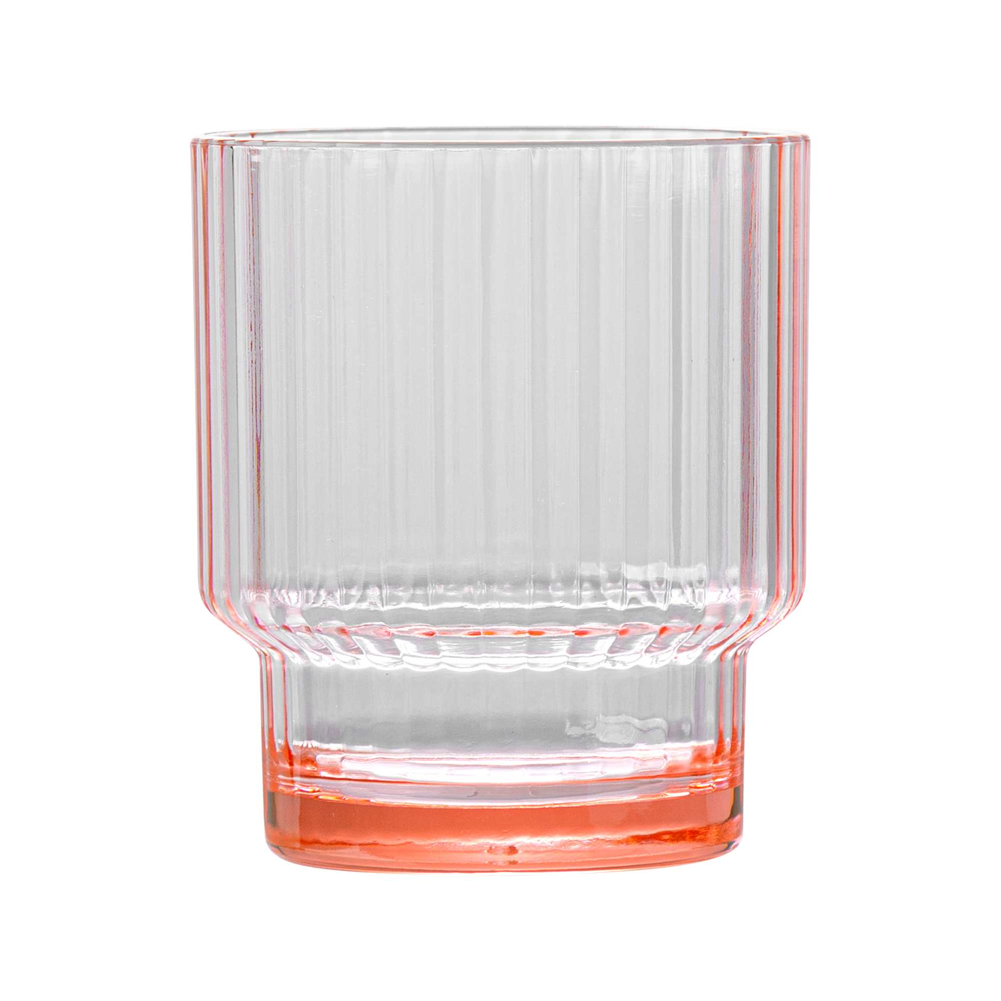 Bev Tek 11 oz Pink SAN Plastic Tumbler - Stackable - 48 count box