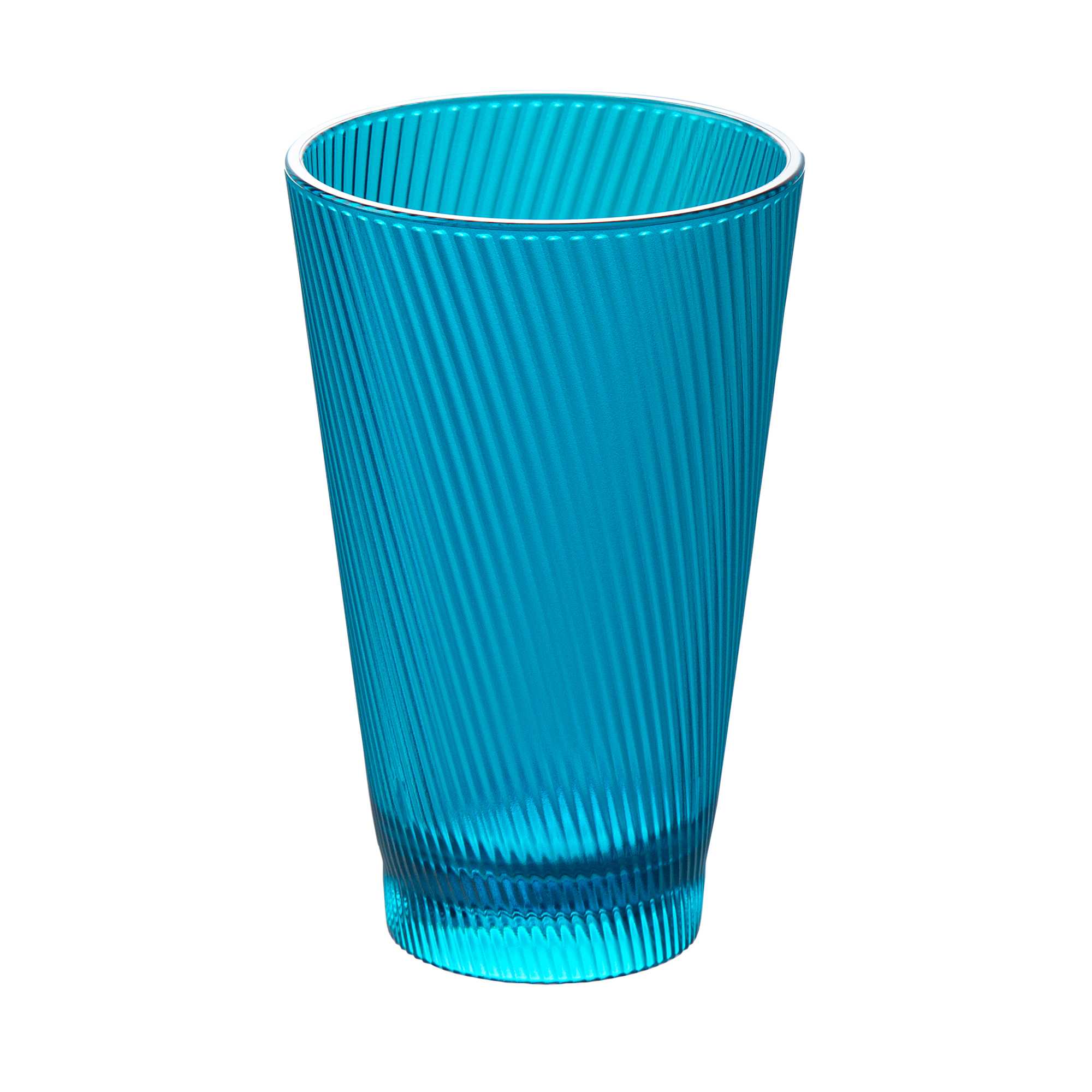 Bev Tek 14 oz Blue SAN Plastic Tumbler - 6 count box